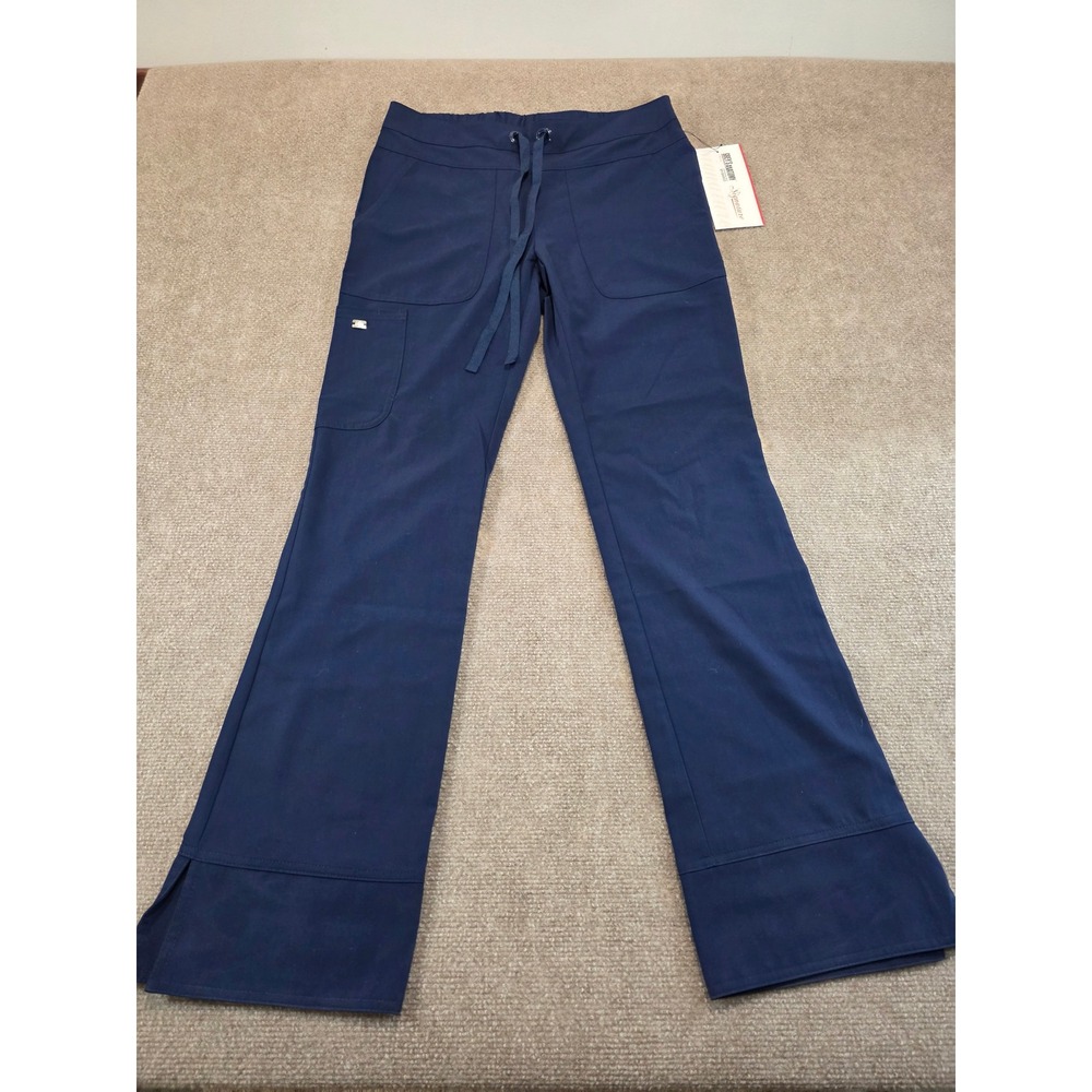 NWT Greys Anatomy Signature by Barco Scrub Pants Indigo Blue XS 2207 Cargo